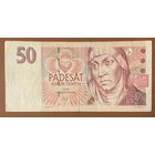 Банкнота 50 крон 1997 год. Чехия Святая Агнесса Чешская