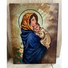 Картина маслом икона Богоматерь и Христос