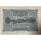 Банкнота 20 миллионов марок. 1923 год. Франкфурт на Майне. Веймарская республика. С рубля без МЦ.