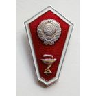 Поплавок. Знак об окончании медицинского училища СССР. ЛМД.