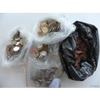 На УДАЧУ!!! 29 монет - АМЕРИКА, ЕВРОПА, АЗИЯ. Из мешка. (Возможны повторы).