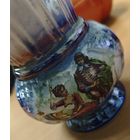 Винтажная ваза Вольная беседа. Керамика, люстр.