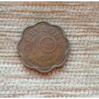 Werty71  Цейлон 10 центов 1944 Шри Ланка