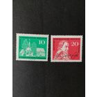ГДР 1962 Полная серия марок "200 лет со дня рождения Иоганна Готлиба Фихте, немецкого философа, представителя немецкого идеализма" (чистые**) Mi.889-890 каталог 2.00 евро