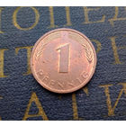 1 пфенниг 1974 (J) Германия ФРГ #01