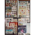 Большой сборный лот иностранных марок, блоков, малый листов, различная тематика, в том числе минералы, карты, пушки острова и пр., смотрите фото**