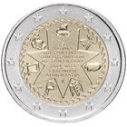 2 евро 2014 Греция 150 лет Союз Ионических островов UNC из ролла