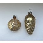 Елочная игрушка Звезда агитация шишка СССР цена за все К.20