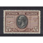 1935 Кайманы / Cayman Is ** 1/4d Карта, Георг V