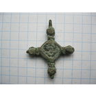 Крестик нательный. Бронза, литье.