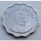 Эсватини "Свазиленд". 5 центов 2009 год KM#48  "Король Мсвати III" "Белая лилия"