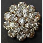 Брошь. Чехия, СССР.  3-х ярусная горка.