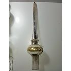 Ёлочная игрушка  -  Наконечник на ёлку . СССР  . Стекло .