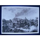 Литография по рисунку А. Адама. Бородинское сражение. Атака батареи Раевского. 1968.