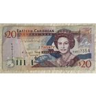 Банкнота Восточно-Карибские 20 долларов 2000 год.