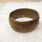 Кольцо ПМВ " снежинки"  , бронза