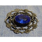 Брошь , мельхиор с серебрением, винтаж СССР, 4*3,5 см, клеймо МК9