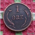 Дания 1 эре (цент) 1881 года. Дельфин. Предложи свою цену или обмен!