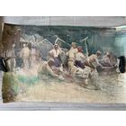 Большая акварель П.Крохолев 1960-70годы