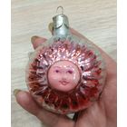 Елочные игрушки, стекло,, солнце с лицом, лицо солнца.