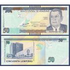 Гондурас, 50 лемпир 2016 г, P-W104 (AU, президент Хуан Мануэль Гальвес), UNC