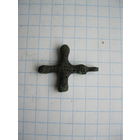 Крестик нательный. Бронза, литье.