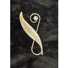 Брошь СССР веточка