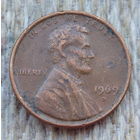 США 1 цент 1969 года, D. Линкольн.