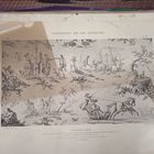 Гравюра. Paris. 44x31cm. 19-20век.   РАСПРОДАЖА КОЛЛЕКЦИИ.