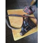 .Из натуральной полированной кожи советская кобура второй модели ТК-Тульский Коровина уже большего калибра 7.65мл. а первый имел калибр 6.35мл.