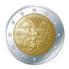 2 евро 2022 Франция  Жак Ширак  UNC из ролла