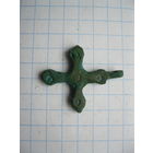 Крестик нательный. Бронза, литье.