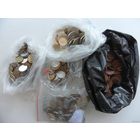 На УДАЧУ. СТАРТ с 24 коп!!! - 24 монеты - АМЕРИКА, ЕВРОПА, АЗИЯ. Из мешка. (Возможны повторы).