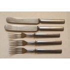 Набор: ножи столовые и вилки, довоенная Польша. Клеймо на ноже "GERLACH nierdzewne".