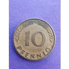Германия ФРГ 10 пфеннигов 1950 F
