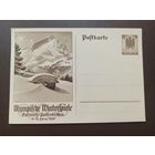 Почтовая карточка, зимняя Олимпиада в Гармеш-Партенкирхене 1936, февраль, Германия, Рейх.