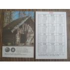 Карманный календарик. Памятники науки и техники Латвийской ССР. 1985 год