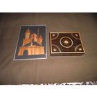 Панно настенное,картина и шкатулка Аппликация из соломки ЗАМОК Закарпатская обл.УССР 1977 г.С рубля.