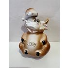 Фарфоровая статуэтка штоф "Корова"  ДФЗ