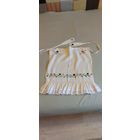 Традыцыйны фартух (передник, вышиванка) для навагрудскага/лідскага строю. Сучасная вышыўка тамбурным швом, рэканструкцыя па Раманюку.