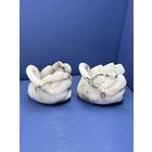 Пара лебедей камень мрамор подсвечник салфетница статуэтка