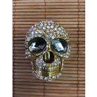 Пряжка пряга череп стразы