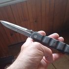 Нож складной, инерционный САРГАН ножевая сталь 65*13