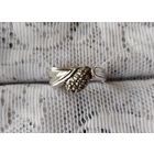 Кольцо  " капелька"  - цирконы серебро 925 проба