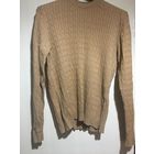 Пуловер свитер мужской 46-48 хлопок Джемпер цвет рыже-кофейный