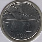 Сан-Марино 100 лир 1990 г. Шестнадцать веков истории. В холдере