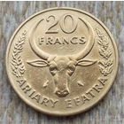 Мадагаскар 20 франков 1971 года. Предложи свою цену или обмен!