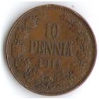 10 пенни 1914 год _состояние XF