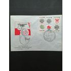 Польша 1969 КПД посвященный 25-летию Варшавского восстания с полной серией марок "Федерация бойскаутов" (спецгашение филателистическая выставка в Варшаве) Mi.1928-1930 каталог 0.70 евро