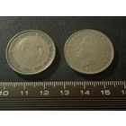 2 крупные монеты Испании по 25 песет